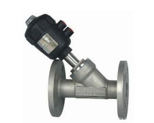 氣動法蘭角座閥